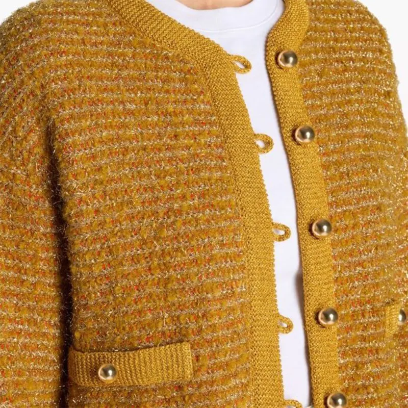 St. John Lurex Textured-knit Jacket-2