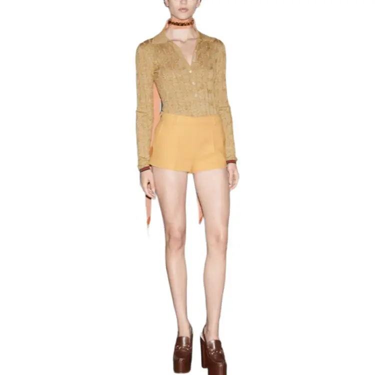 GUCCI Casual Shorts Women's Yellow-1