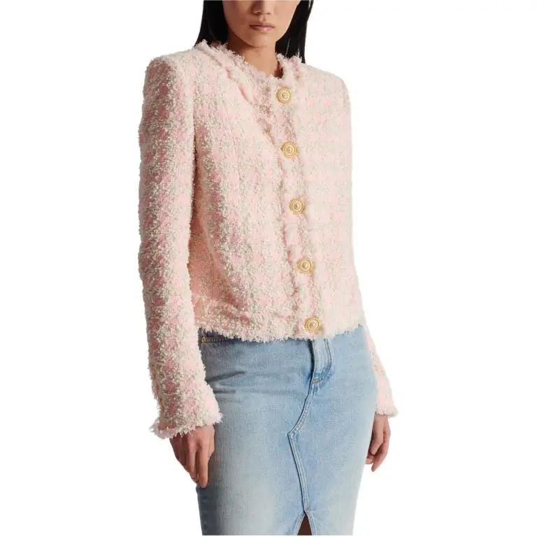 BALMAIN 5 Button Tweed Jacket-5