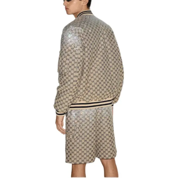 GUCCI Jackets Coats Men's Khaki-4