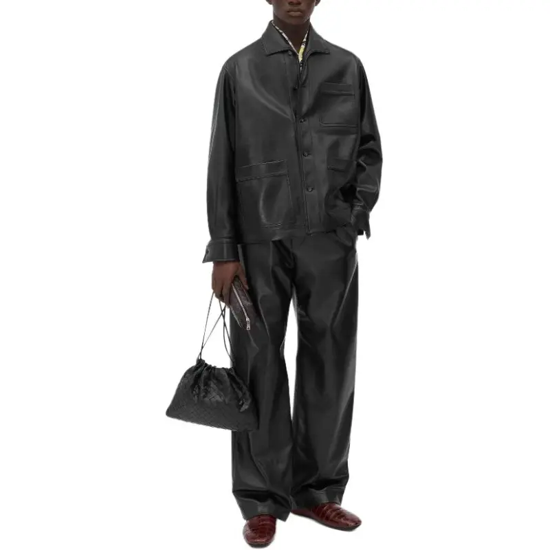 Bottega Veneta Casual Pants Men's Black-3