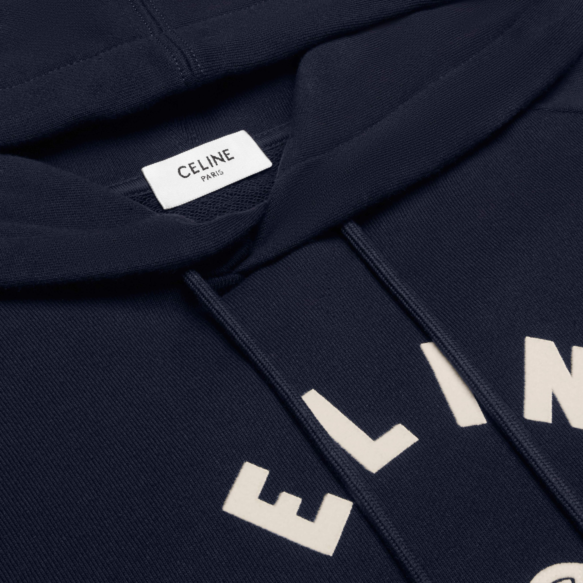 CELINE Triomphe Hoodie in Cotton Fleece - POIZON