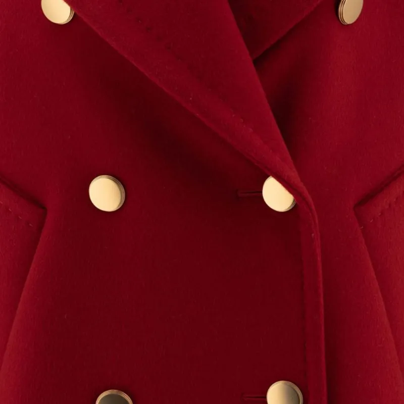 MaxMara Double Breasted Long Sleeved Coat-4