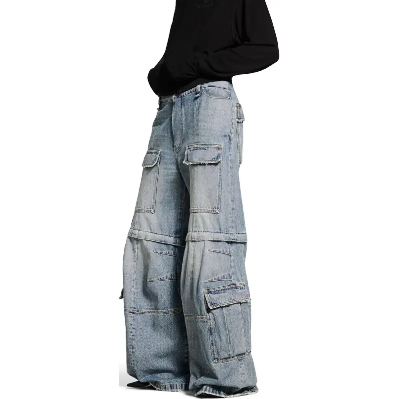 Balenciaga Flared Cargo Jeans-6