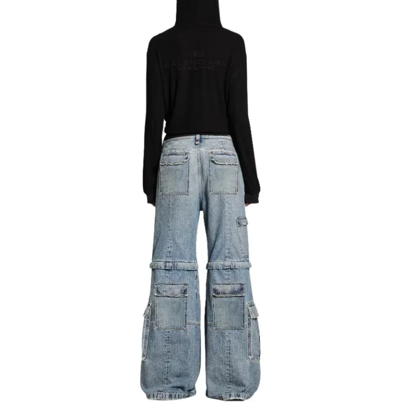 Balenciaga Flared Cargo Jeans-3