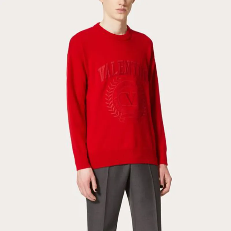 Valentino Sweaters Men Red-2