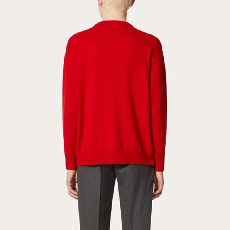 Valentino Sweaters Men Red-3
