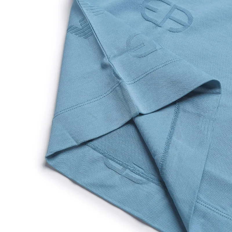 EMPORIO ARMANI T Shirts Men Aqua Blue-3