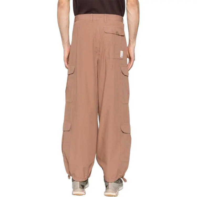 EMPORIO ARMANI Straight leg Cotton Cargo Trousers-2