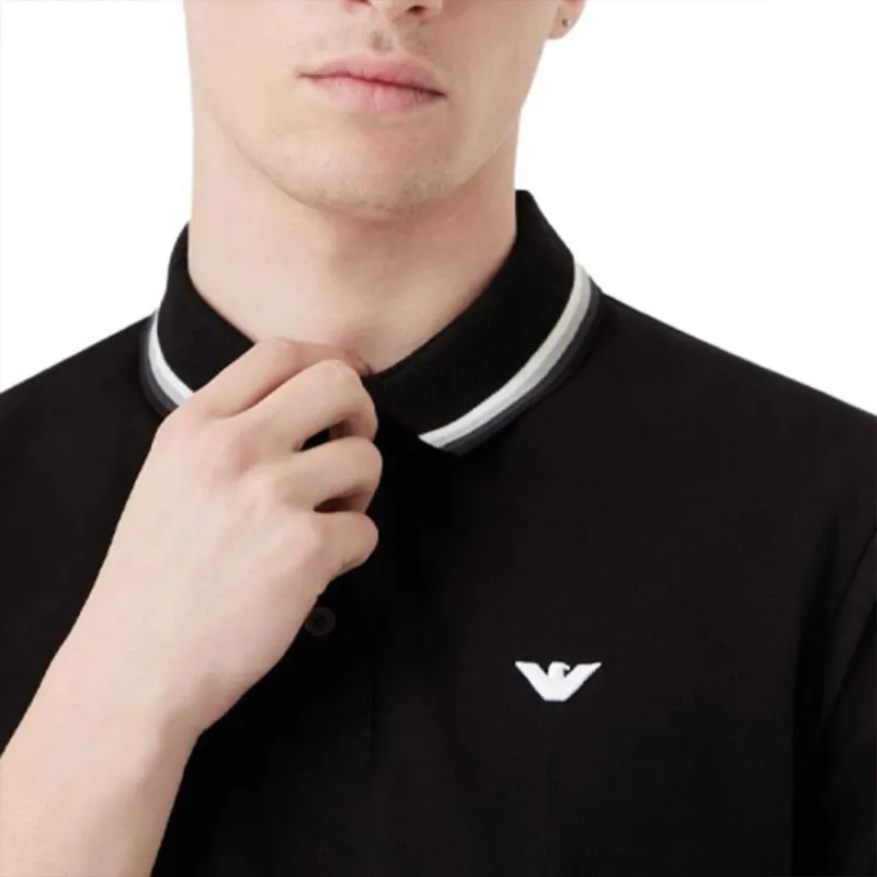 EMPORIO ARMANI Polo Shirts Men Black-2