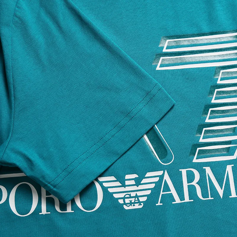 EMPORIO ARMANI T Shirts Men Emerald-3
