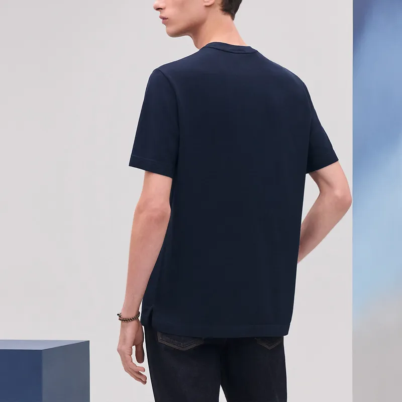HERMES T Shirts Men Dark Blue-4