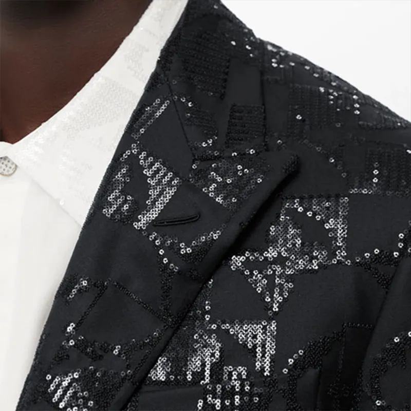 LOUIS VUITTON New Quarterly Products Of LV Business Suits Men Black-4