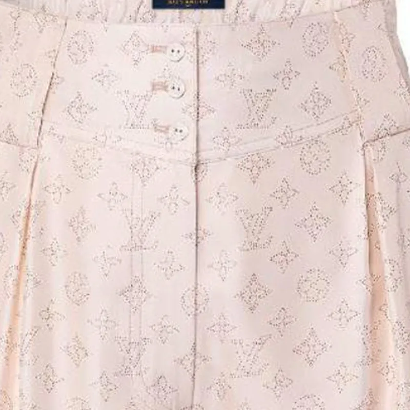 LOUIS VUITTON FW24 Casual Shorts Women's Beige-1