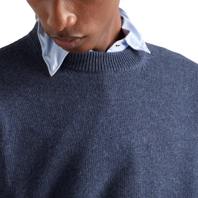 PRADA Cashmere Sweater Men's Blue-5