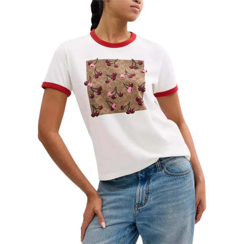 COACH T Shirts Women's White-1