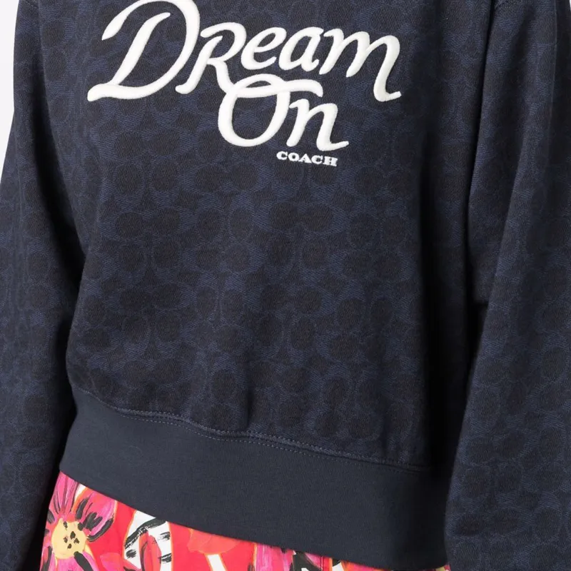 COACH Sweatshirt Women's Dark Blue-4