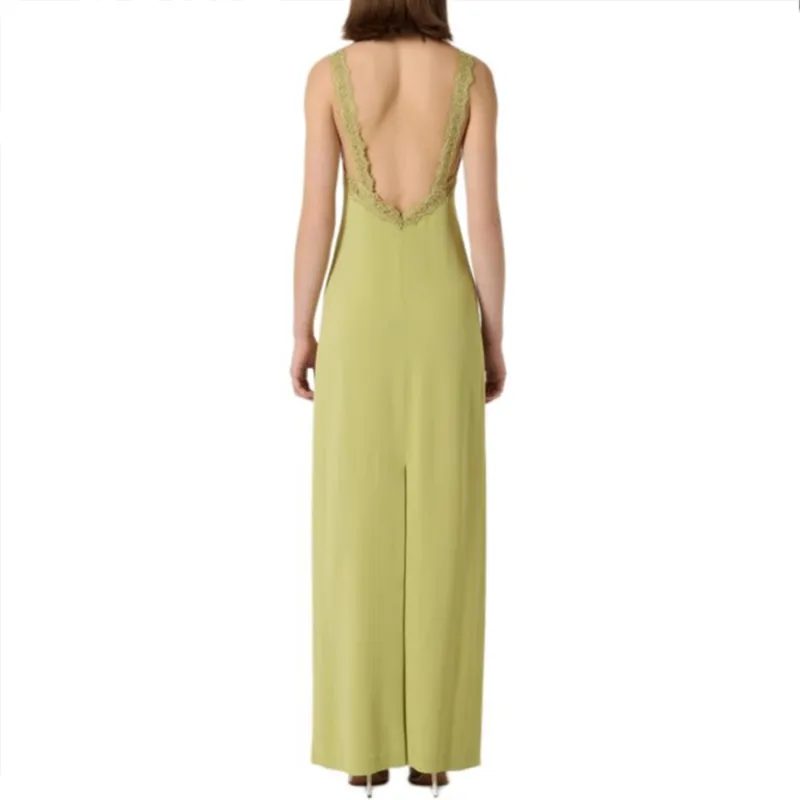 Blumarine Corded lace Maxi Dress-3