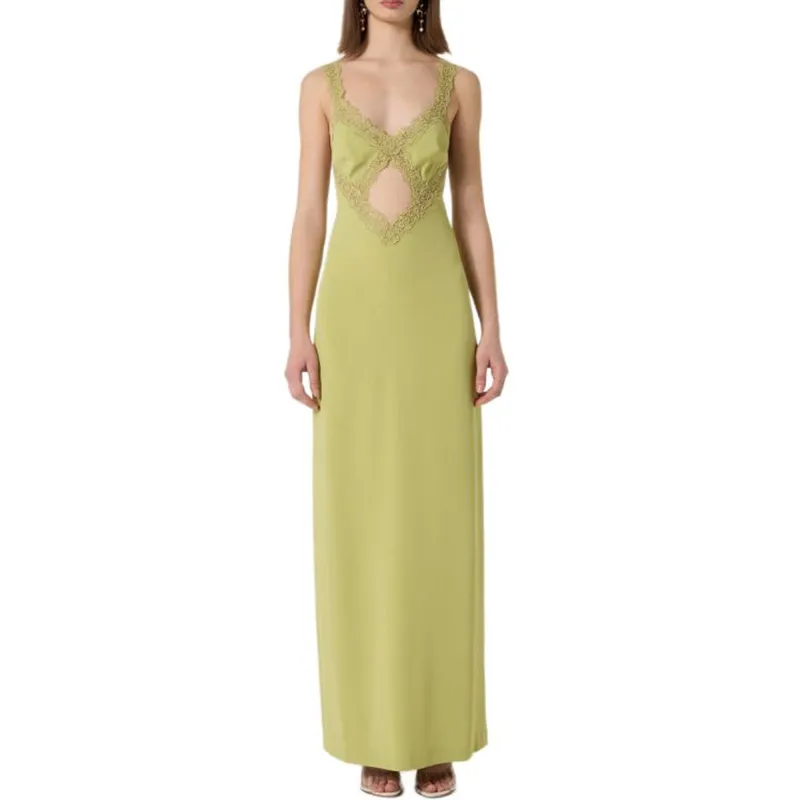 Blumarine Corded lace Maxi Dress-2
