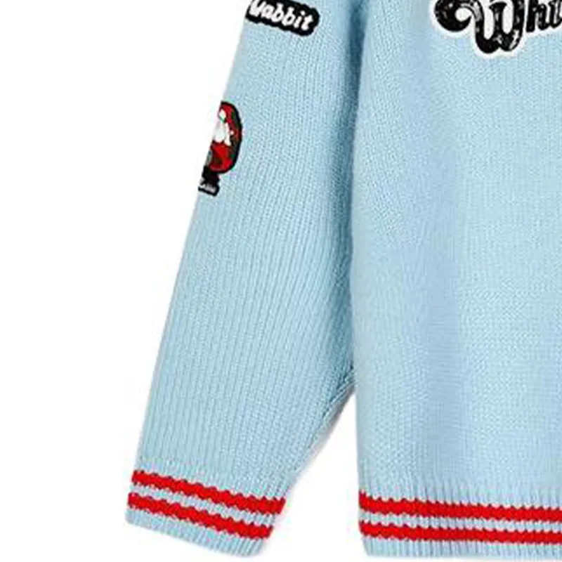 COACH X White Rabbit FW22 Cashmere Sweaters Women's Blue-3