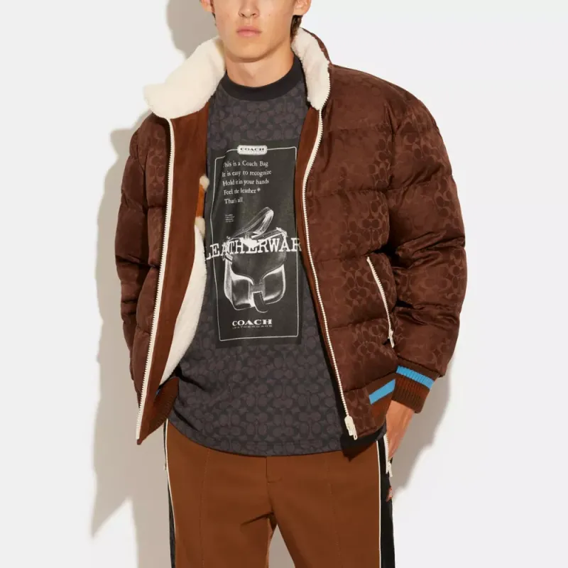 COACH Jackets Men White-1