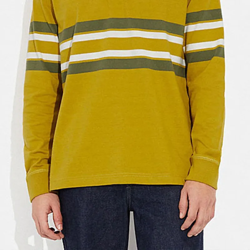 COACH SS23 Polo Shirt Men's Yellow-4