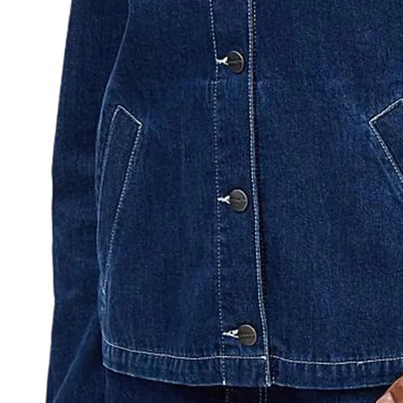 COACH SS24 Denim Jacket Women's Blue-4