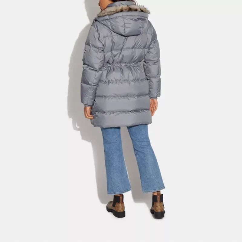 COACH Down Jackets Women's Gray-2