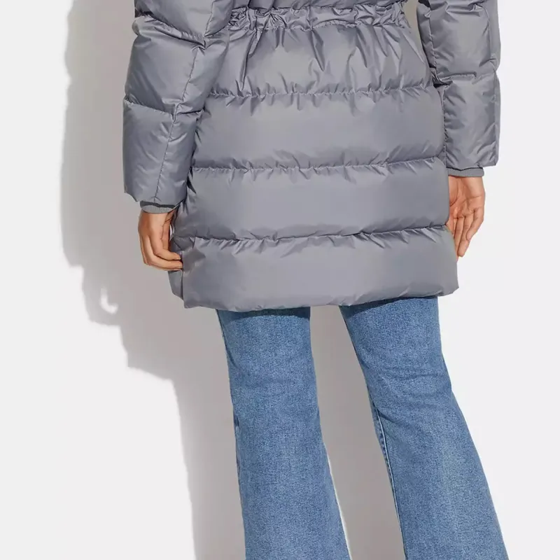COACH Down Jackets Women's Gray-4