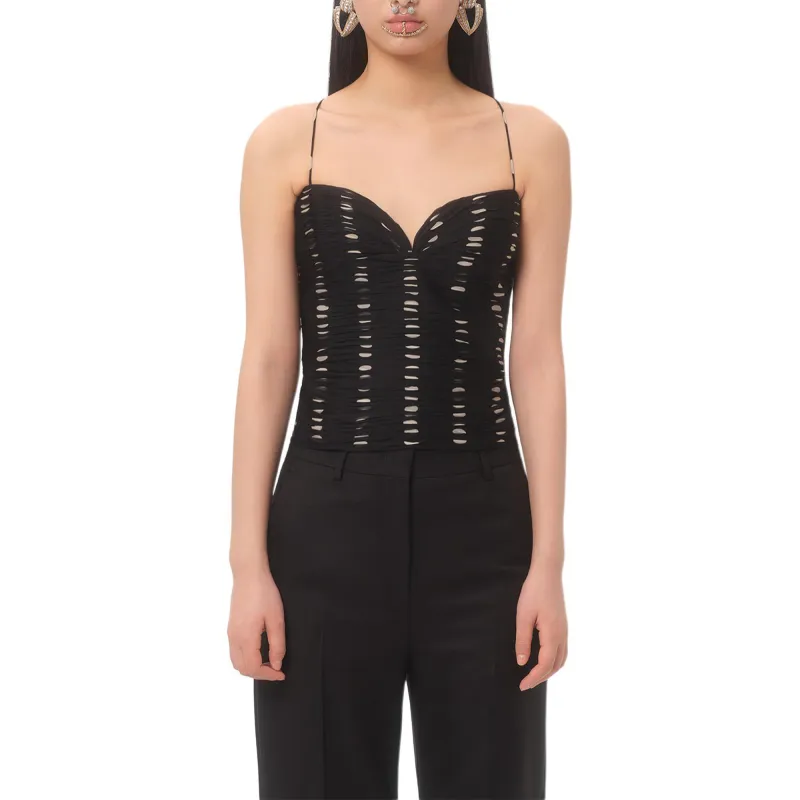 Valentino SS25 Camisole Women's Black-1
