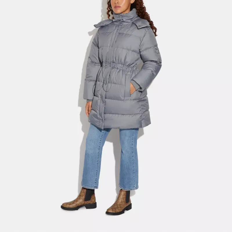 COACH Down Jackets Women's Gray-1