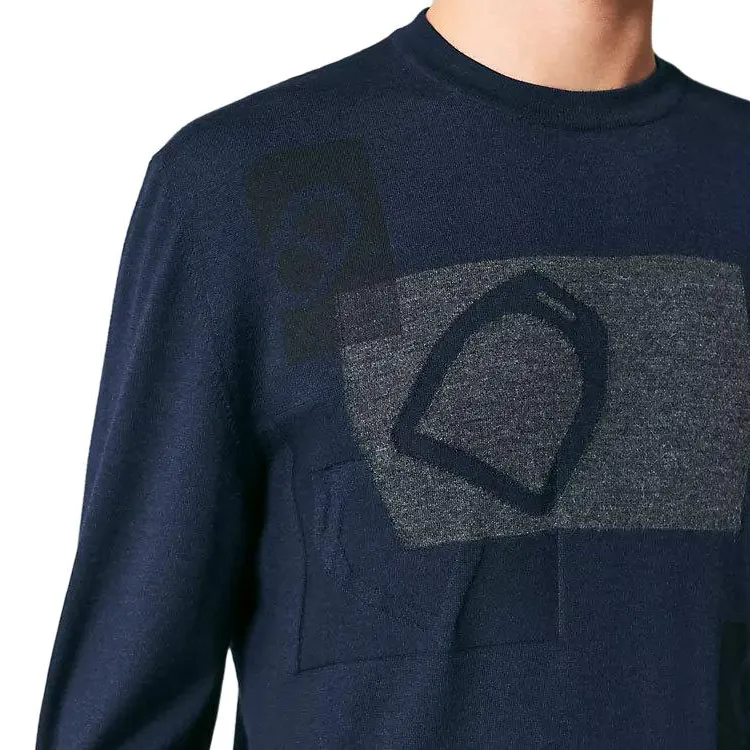 HERMES Sweaters Men Navy Blue-4