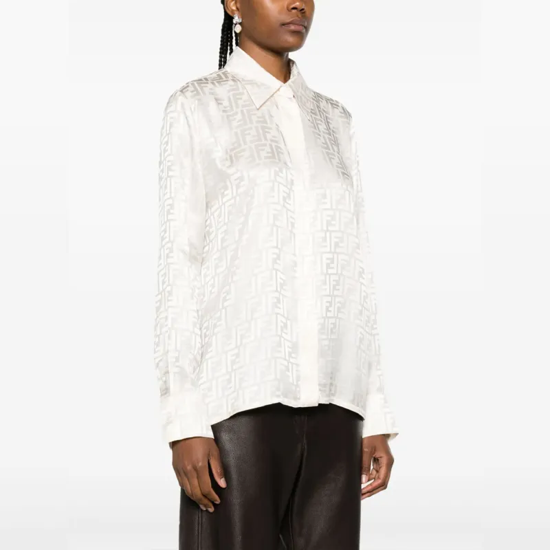 FENDI Shirts Men White-3