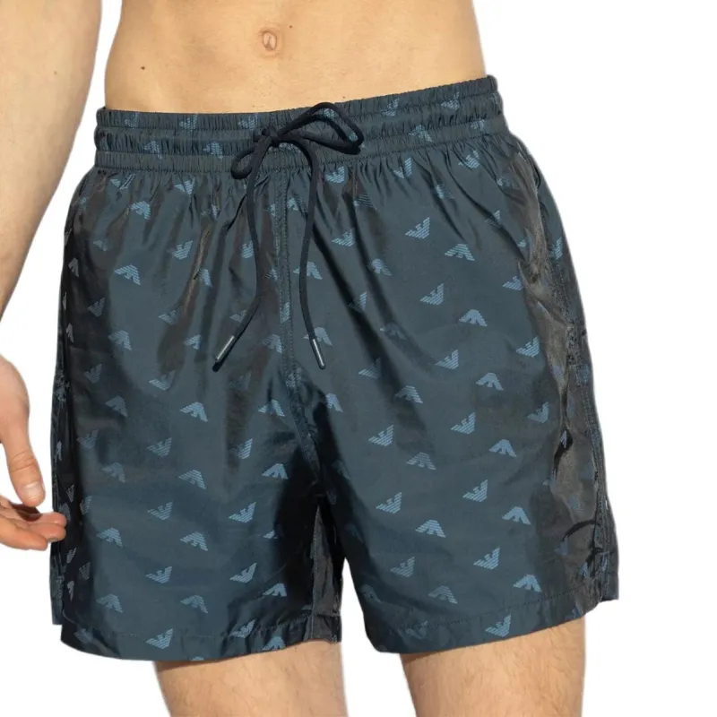 EMPORIO ARMANI Logo print Swim Shorts-1