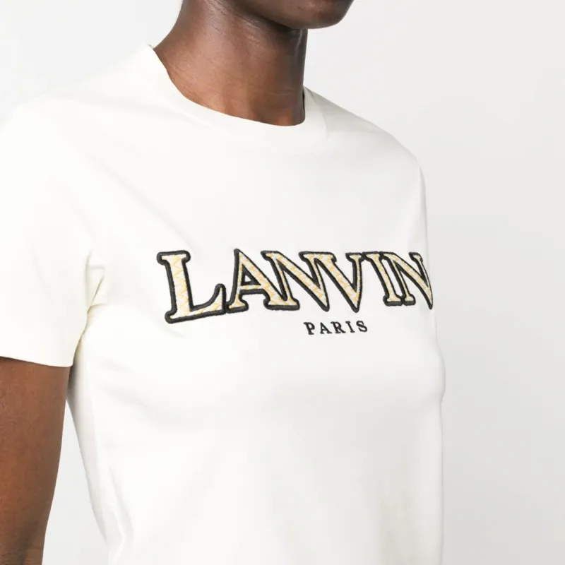 Lanvin Curb Regular Fit Tee 'Mastic'-4