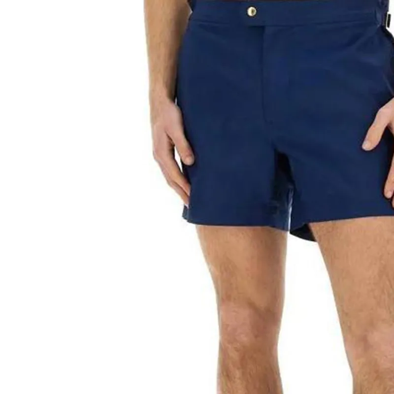 TOM FORD Mid Rise Side Buckled Swim Shorts-4