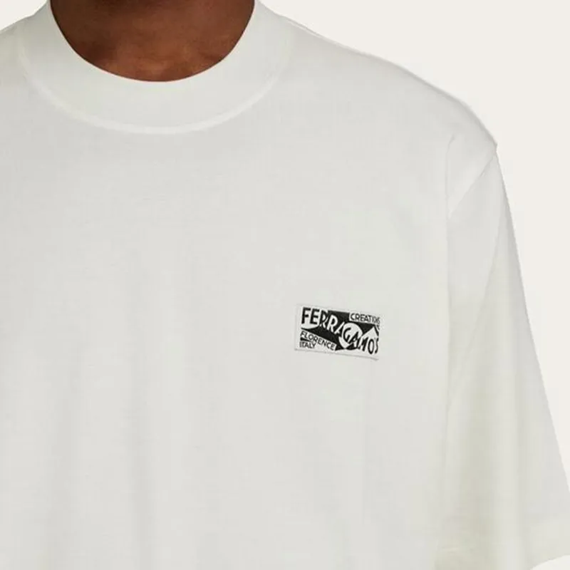 Ferragamo T Shirts Men White-4