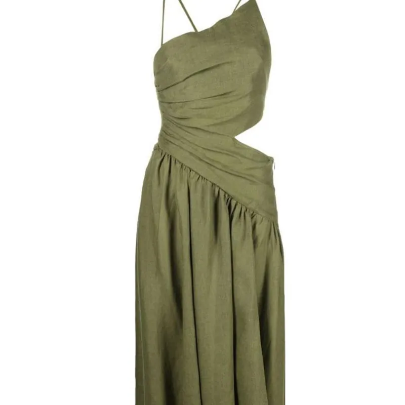 Zimmermann Sleeveless Dresses Women's Olive Green-4