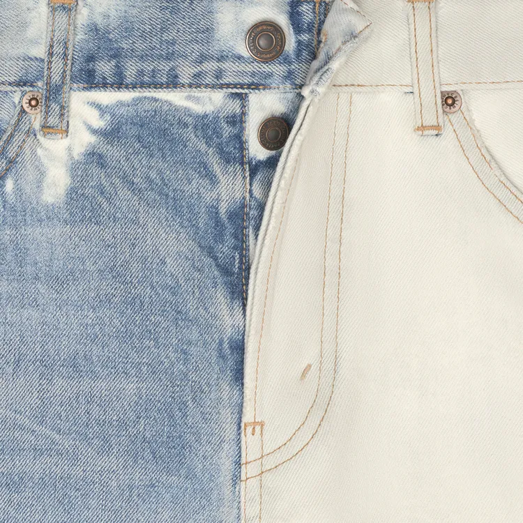 CELINE Jeans Men Blue White-3