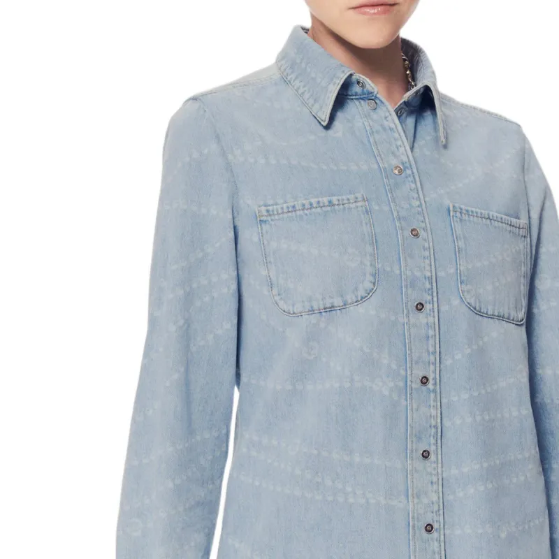 CHANEL 25P Spring Summer Preview Collection Shirt Women's Blue-4