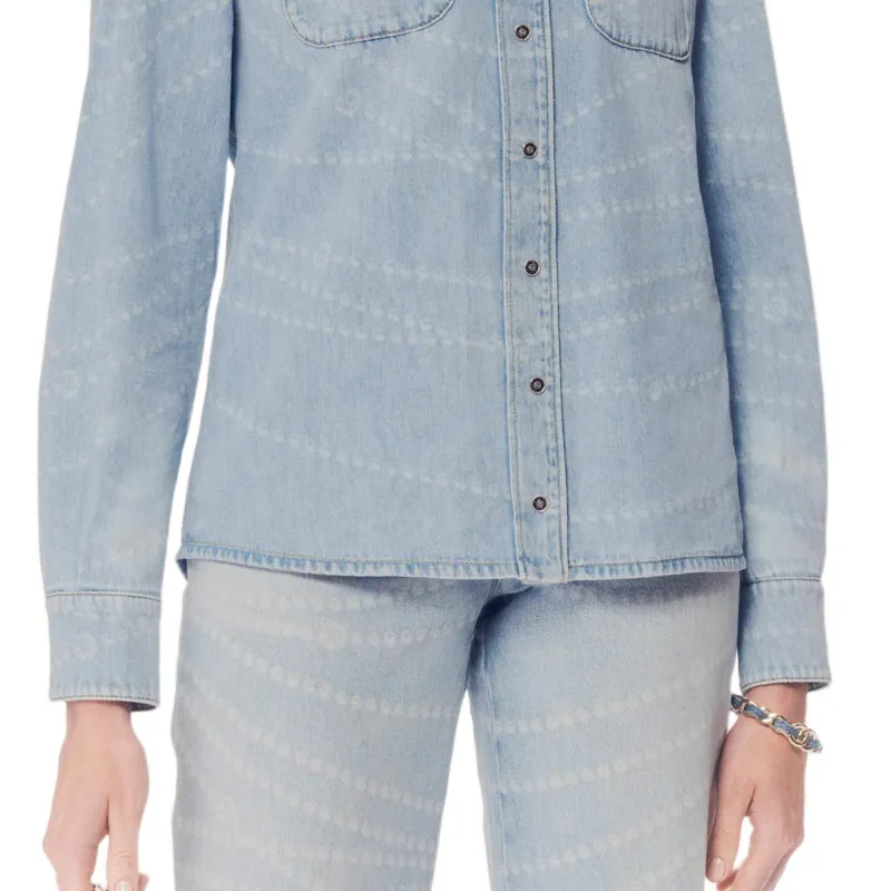 CHANEL 25P Spring Summer Preview Collection Shirt Women's Blue-3