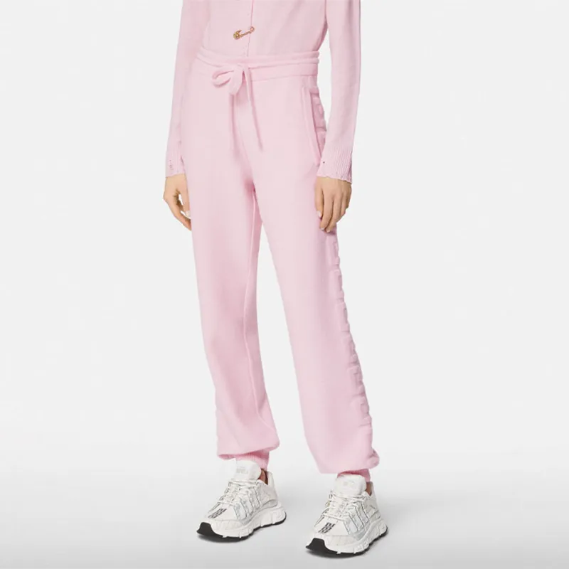 FANSIZHE VERSACE Knitted Sweatpants Women's Pink-1