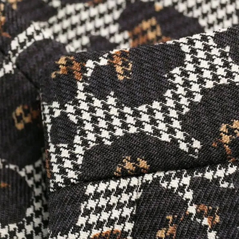 VERSACE Animal Printed Wool Blend Pants 'Multicolor'-3