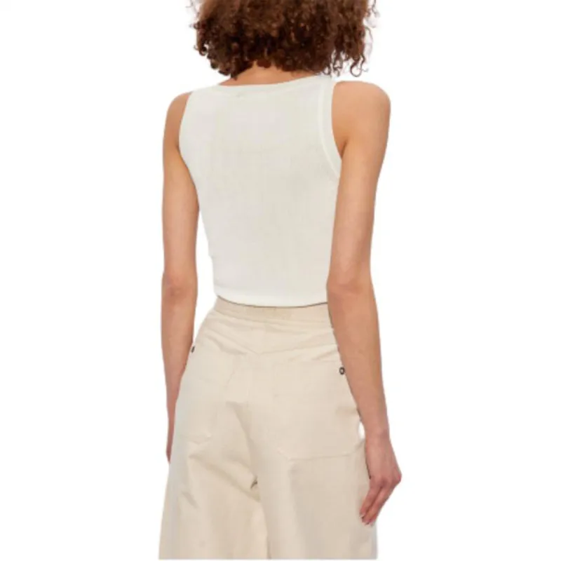 MaxMara Zemira Ribbed Sleeveless Top-3