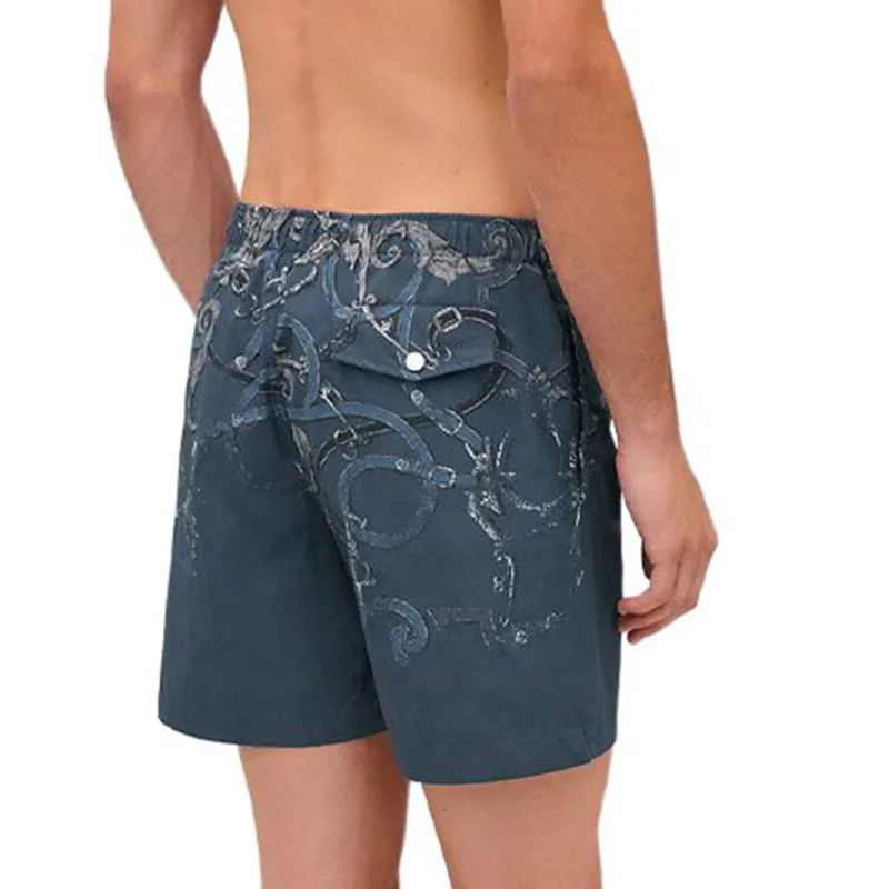 HERMES Swimming Shorts Men's Blue-2