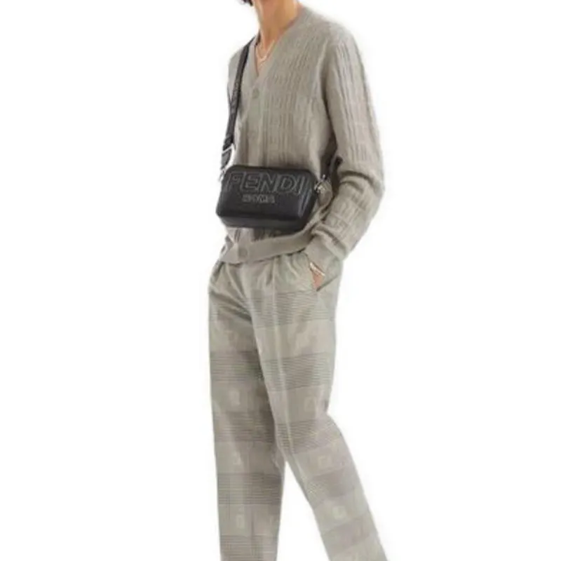 FENDI By Marc Jacobs Prince Of Whales Check Trousers-5