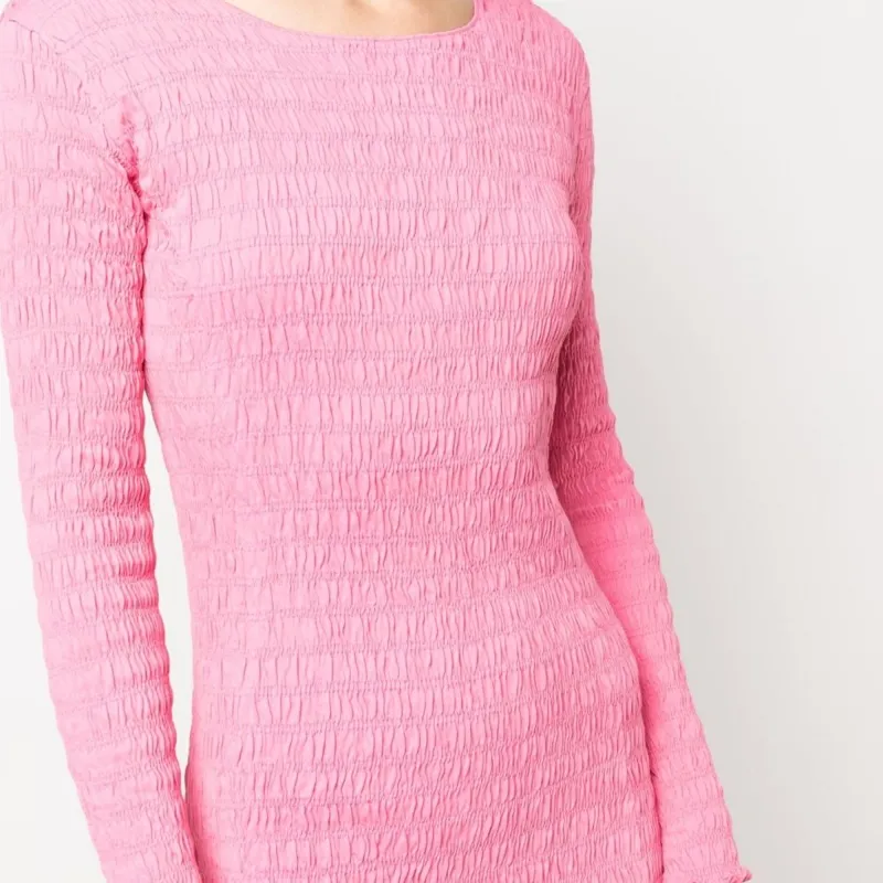 Patou Smocked Organic Cotton Dress-4