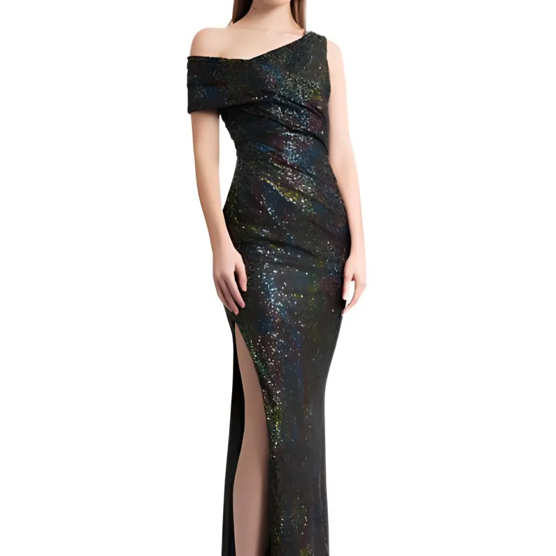 Gemy Maalouf Sequinned Long sleeve Gown-4