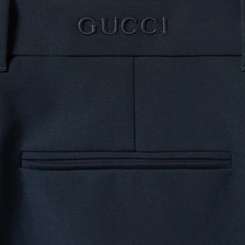 GUCCI Logo Embroidery Pants-4