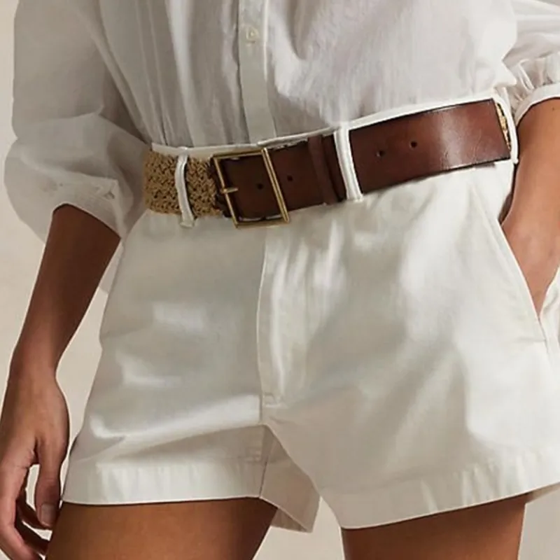 Polo Ralph Lauren Denim Shorts Women's White-4